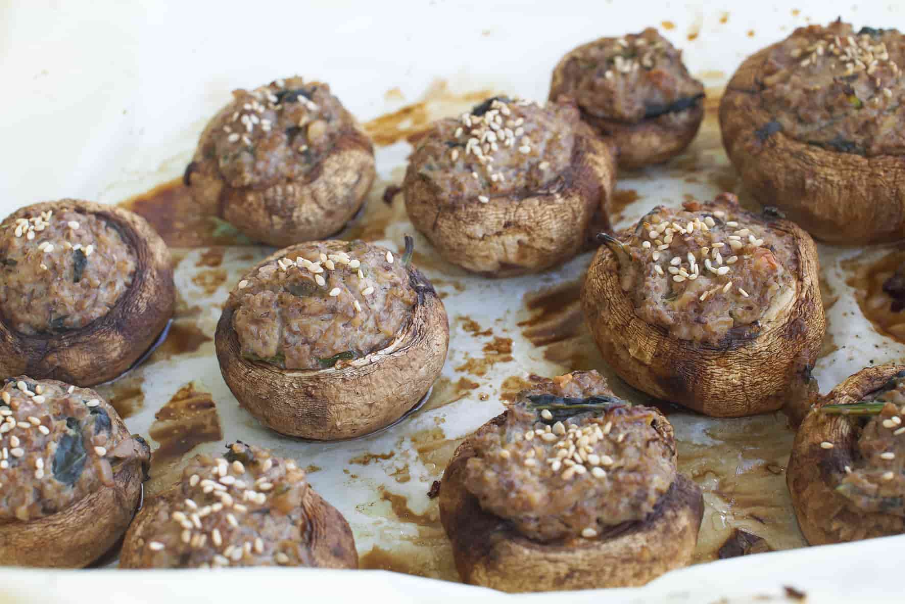 Vegan-stuffed-mushrooms-walnut-mince-meat-main-dish-recipes